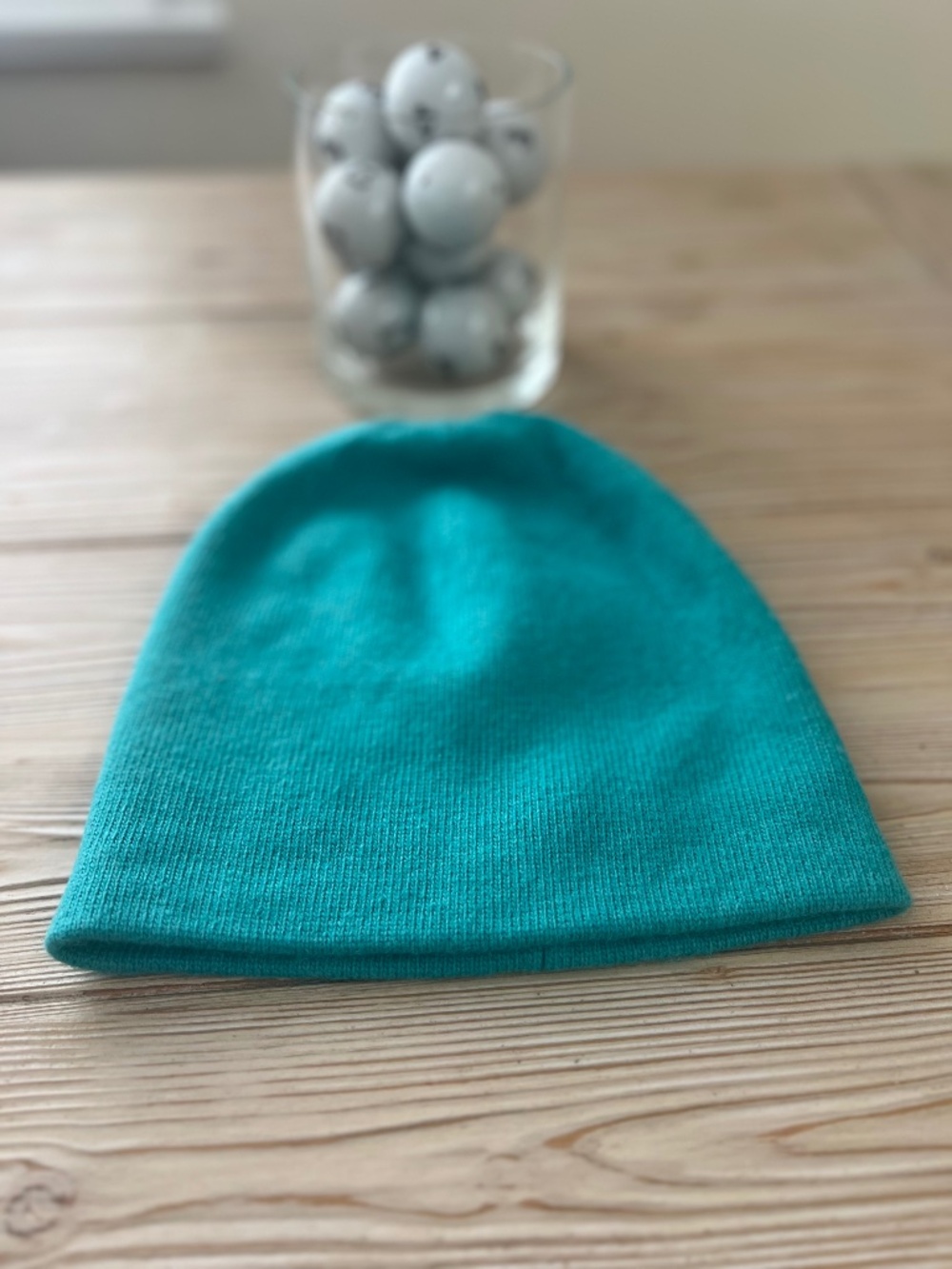 Anthropologie LOOK cashmere beanie vibrant teal